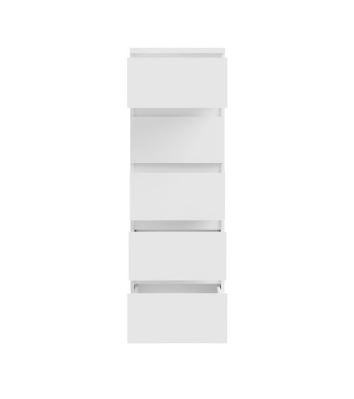 Cassettiera Morgan 5 cassetti 41.8 x 42.2 x H 128 cm. colore bianco opaco