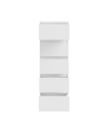 Cassettiera Morgan 5 cassetti 41.8 x 42.2 x H 128 cm. colore bianco opaco