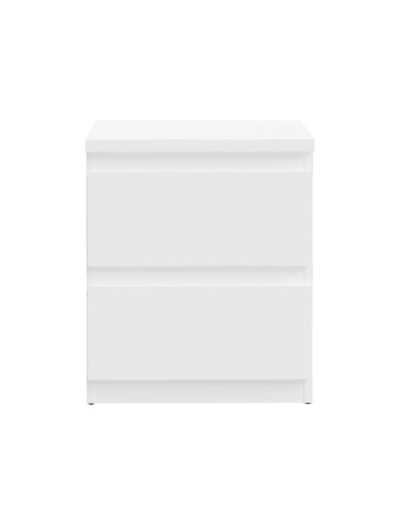 Comodino Morgan 2 cassetti 41.8 x 32.2 x H 49.3 cm. colore bianco