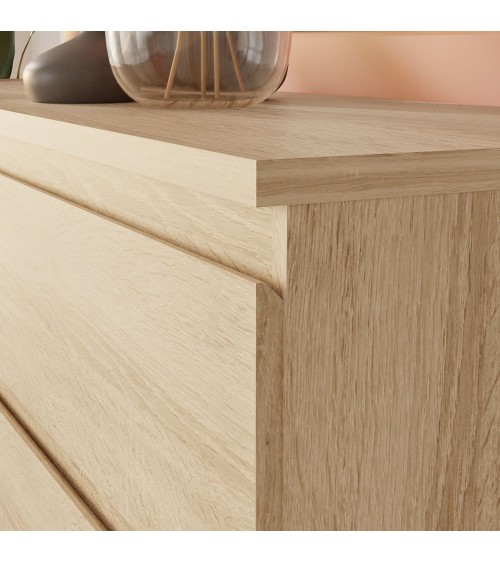 Comodino Morgan 2 cassetti 41.8 x 32.2 x H 49.3 cm. colore rovere