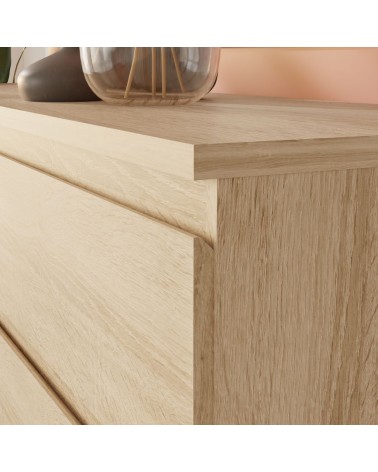 Comodino Morgan 2 cassetti 41.8 x 32.2 x H 49.3 cm. colore rovere