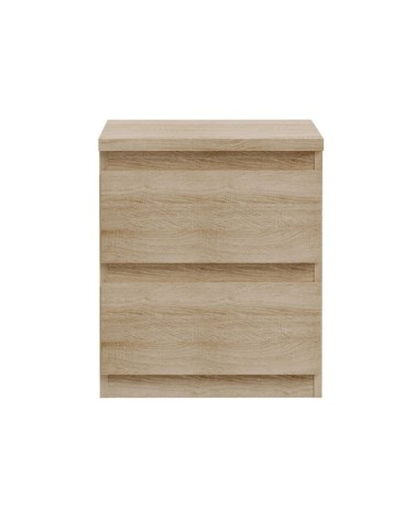 Comodino Morgan 2 cassetti 41.8 x 32.2 x H 49.3 cm. colore rovere