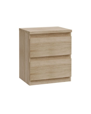 Comodino Morgan 2 cassetti 41.8 x 32.2 x H 49.3 cm. colore rovere