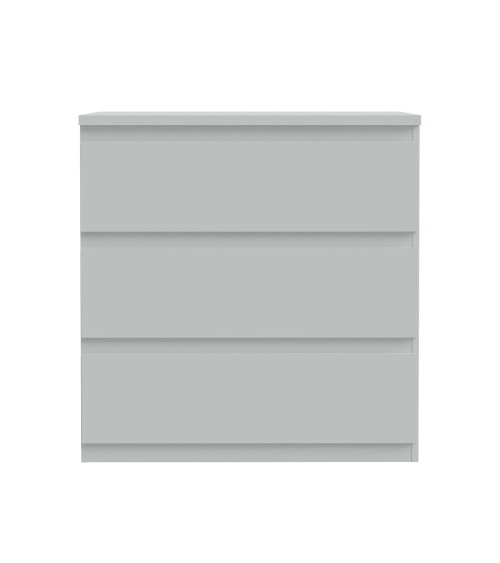 Cassettiera Morgan 3 cassetti 77.2x79.8x42.2 cm. colore grigio chiaro