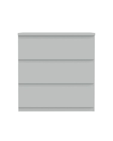 Cassettiera Morgan 3 cassetti 77.2x79.8x42.2 cm. colore grigio chiaro