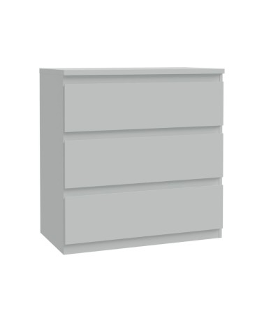 Cassettiera Morgan 3 cassetti 77.2x79.8x42.2 cm. colore grigio chiaro