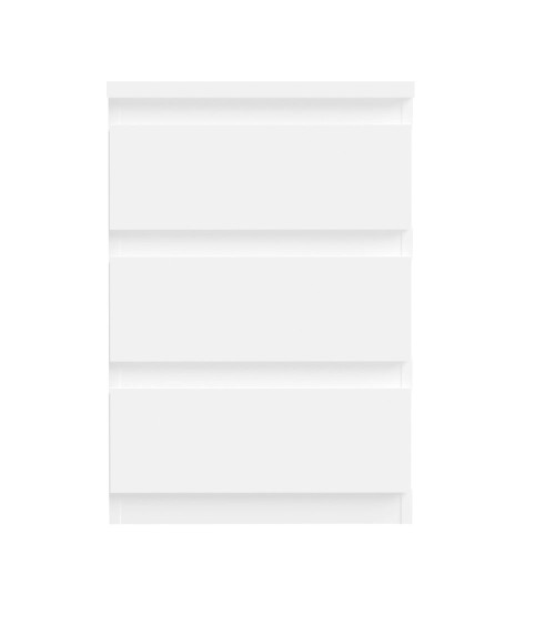 Cassettiera Morgan 3 cassetti 41.8 x H 61.5 x 32.2 cm colore bianco