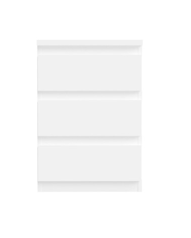 Cassettiera Morgan 3 cassetti 41.8 x H 61.5 x 32.2 cm colore bianco