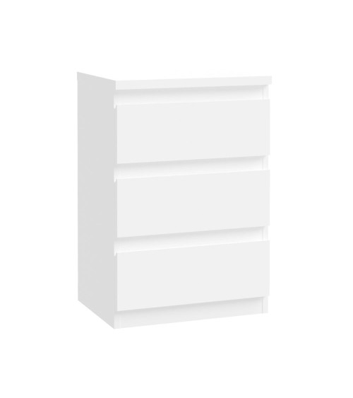 Cassettiera Morgan 3 cassetti 41.8 x H 61.5 x 32.2 cm colore bianco