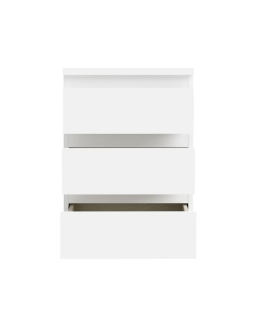 Cassettiera Morgan 3 cassetti 41.8 x H 61.5 x 32.2 cm colore bianco