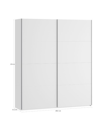 Armadio Afra 2 ante scorrevoli colore bianco