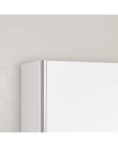 Armadio Nico 2 ante scorrevoli colore bianco 120.1x39.1xH210 cm.