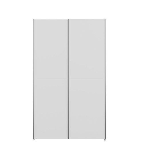 Armadio Nico 2 ante scorrevoli colore bianco 120.1x39.1xH210 cm.