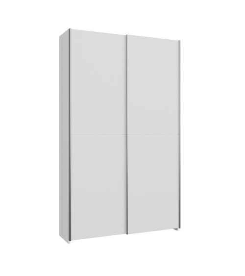 Armadio Nico 2 ante scorrevoli colore bianco 120.1x39.1xH210 cm.