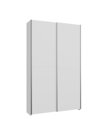 Armadio Nico 2 ante scorrevoli colore bianco 120.1x39.1xH210 cm.