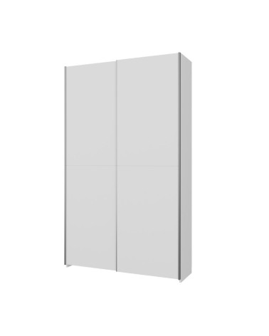 Armadio Nico 2 ante scorrevoli colore bianco 120.1x39.1xH210 cm.