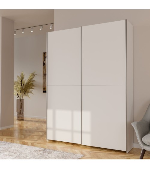 Armadio Nico 2 ante scorrevoli colore bianco 150.1x39.1xH210 cm.