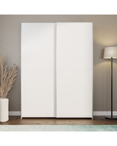 Armadio Nico 2 ante scorrevoli colore bianco 150.1x39.1xH210 cm.