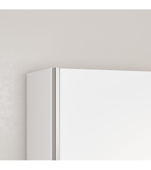 Armadio Nico 2 ante scorrevoli colore bianco 150.1x39.1xH210 cm.