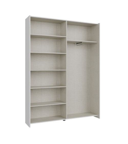 Armadio Nico 2 ante scorrevoli colore bianco 150.1x39.1xH210 cm.