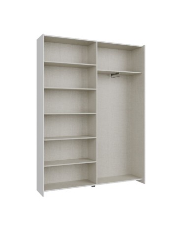 Armadio Nico 2 ante scorrevoli colore bianco 150.1x39.1xH210 cm.