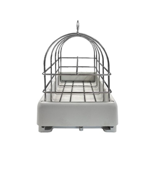 Portabottiglie con carrello estraibile a 6 posti per dispensa colore grigio