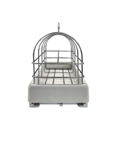 Portabottiglie con carrello estraibile a 6 posti per dispensa colore grigio