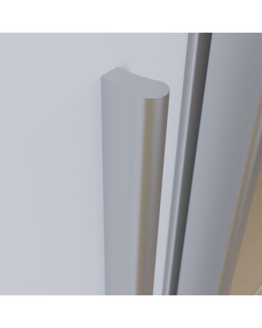 Armadio Callia con 2 ante battenti colore bianco e 2 ante scorrevoli con specchio 270.3x61.2xH210.5 cm.