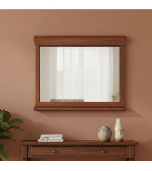 Specchiera Venere con cornice in legno noce