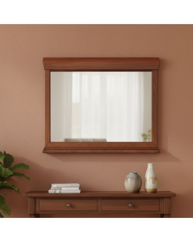 Specchiera Venere con cornice in legno noce