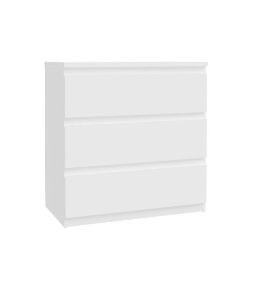 Cassettiera Morgan 3 cassetti 77.2x79.8x42.2 cm. colore bianco