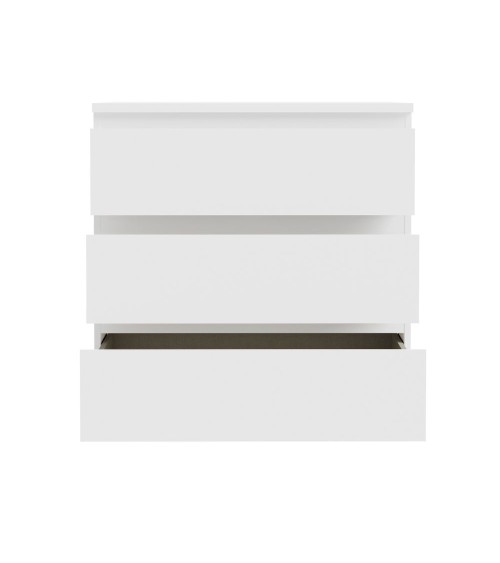 Cassettiera Morgan 3 cassetti 77.2x79.8x42.2 cm. colore bianco