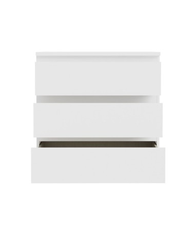 Cassettiera Morgan 3 cassetti 77.2x79.8x42.2 cm. colore bianco