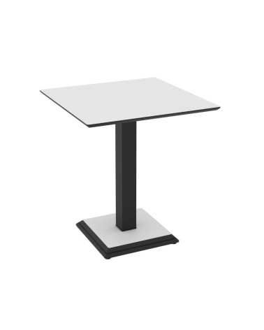 Tavolo quadrato Carvel in colore bianco frassinato 68x68x75 H cm.