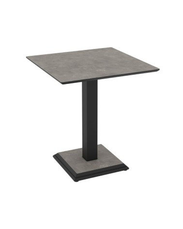 Tavolo quadrato Carvel in colore cemento 68x68x75 H cm.
