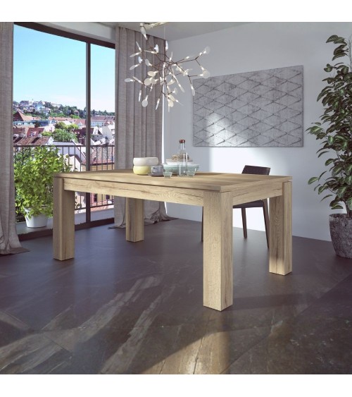 Tavolo allungabile 1475 con allunga centrale 190/235x 90x76 H cm. rovere