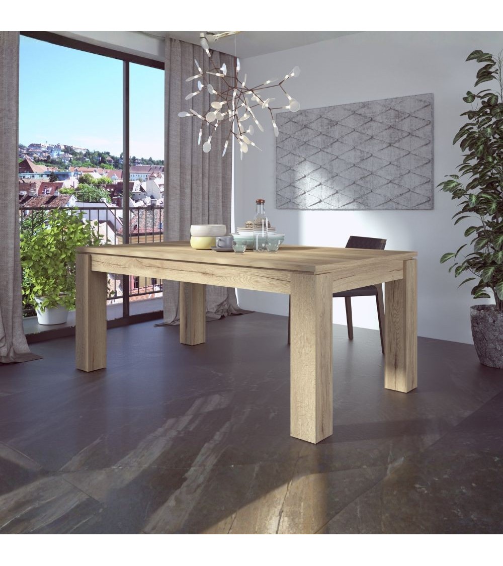Tavolo allungabile 1475 con allunga centrale 190/235x 90x76 H cm. rovere