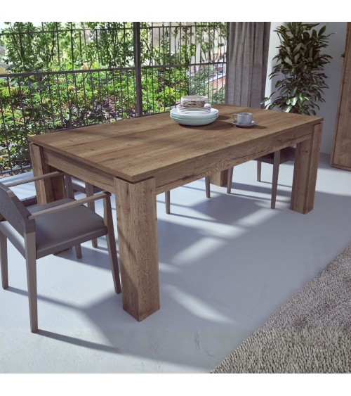 Tavolo allungabile 1485 con allunga centrale 190/235x 90x76 H cm. noce