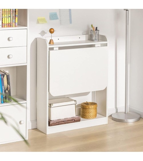 Scrivania tavolo pieghevole Plana colore bianco 64×56×H 82 cm