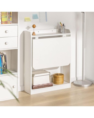 Scrivania tavolo pieghevole Plana colore bianco 64×56×H 82 cm