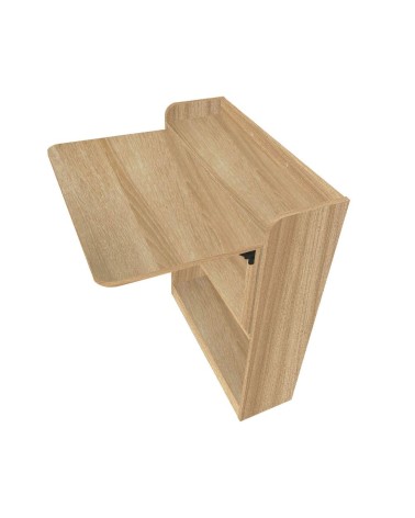Scrivania tavolo pieghevole Plana colore rovere 64×56×H 82 cm