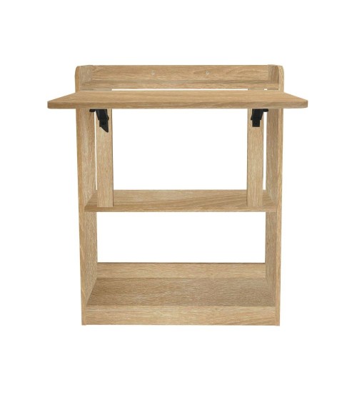 Scrivania tavolo pieghevole Plana colore rovere 64×56×H 82 cm