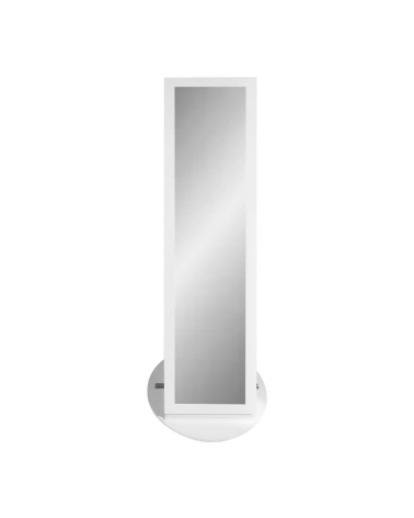 Specchiera Gulli con contenitore porta oggetti e ripiani posteriori con luce