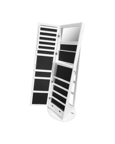 Specchiera Gulli con contenitore porta oggetti e ripiani posteriori con luce