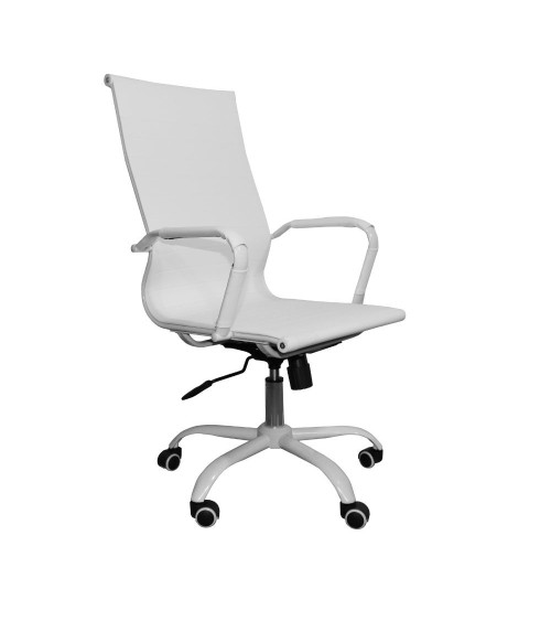 Poltrona da ufficio NuviaH con schienale altro colore bianco