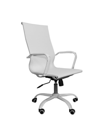 Poltrona da ufficio NuviaH con schienale altro colore bianco