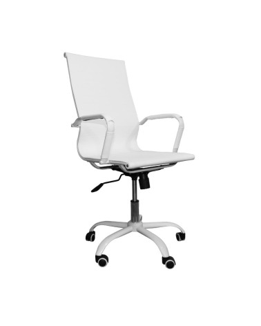 Poltrona da ufficio NuviaH con schienale altro colore bianco