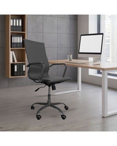 Poltrona da ufficio NuviaH con schienale altro colore grigio