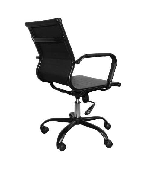 Poltrona da ufficio NuviaS con schienale basso colore nero