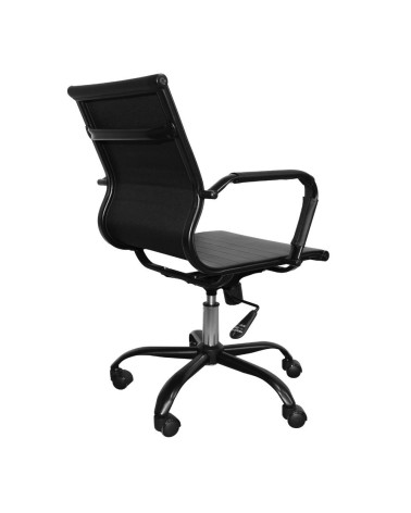 Poltrona da ufficio NuviaS con schienale basso colore nero